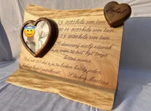 Obrázok Pamätná tabuľa s fotkou